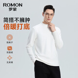 罗蒙（ROMON）半高领德绒秋冬保暖长袖男时尚休闲百搭T恤新年保暖打底衫