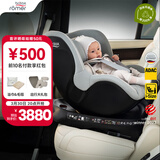 宝得适（BRITAX）宝宝儿童安全座椅0-4岁360度旋转汽车ISOFIX硬接口双面骑士PLUS 双面骑士PLUS北欧灰