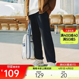 安踏加绒保暖运动裤男士卫裤春季针织户外跑步长裤休闲裤束脚收口