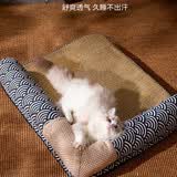 憨憨乐园 双面透气可拆洗猫窝狗窝 夏季专用凉席窝 M中型 透气网面 易清洁 一冲即净 宠物休息 四季通用窝 冬暖夏凉宠物窝M