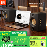 JBL CM500立体声蓝牙音箱音响 桌面电脑台式机家用音箱无线有源监听HIFI游戏音响 生日礼物男生 黑色