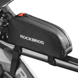 洛克兄弟（ROCKBROS）自行车包前包横梁包上管包山地车公路车旅行骑行装备配件 抽绳上管包-黑色 1L