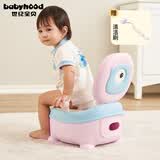 世纪宝贝（babyhood）儿童小马桶坐便器 婴幼儿便盆男女宝宝座便器PU软垫 卡洛红