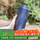 乐扣乐扣（LOCK&LOCK）保温杯遇见元气保温保冷咖啡杯男女高颜值水杯子550ML海蓝色