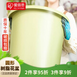 爱丽思花盆塑料深型树脂花盆特大号多肉花盆种花种菜盆爱丽丝 14号浅绿