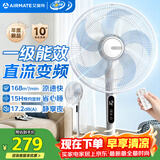 艾美特（AIRMATE）16寸五叶直流落地扇家用电风扇大风量机械立式落地扇轻音节能柔风定时风扇落地式风扇 FS40-RD120