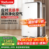 亚都（YADU）空气净化器 办公室家用净化器 除甲醛细菌雾霾过敏源流感 KJ600G-S5Pro