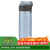 乐扣乐扣（LOCK&LOCK）一键式运动水杯塑料杯户外便携水壶带把手刻度男女杯子蓝色750ml