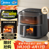 美的（Midea）免翻面空气炸锅蒸烤一体上下可视 家用全自动大容量6L 多功能烤箱电炸锅全金属内腔KZC6019D