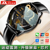 HIMYDS智能手表华强北watch gt5 ultra情侣表心率血压血氧睡眠运动健康监测腕表礼物华为小米苹果机适用 黑皮带Pro NFC+双支付+独立音乐+升级芯片 消息提醒+定位导航+超长待机+心
