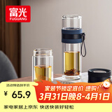 富光双层玻璃杯 泡茶杯茶水分离杯子 高硼硅玻璃水杯商务男女士290ML