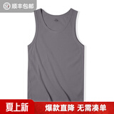 马登工装美式棉背心男健身运动老头汗衫无袖t恤跨栏重磅螺纹坎肩打底 花灰色 【拍2件减5元/篮球/吸汗】 4XL （修身版型，可拍大一码）