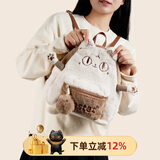 大英博物馆安德森猫包包萌猫可爱毛绒双肩背包书包送女生礼物