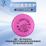 松工（songgong）电焊防尘面具 防工业粉尘刷喷漆面罩 防工业毒气污染电焊口罩面罩过滤器 呼吸道保护 2097滤棉（活性炭）