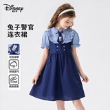 迪士尼女童裙子兔子警官连衣裙儿童夏季2026新款洋气小女孩假两件公主裙
