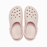 卡骆驰（CROCS）Classic Platform Clog 云朵舒适耐磨洞洞鞋4cm女款石英粉