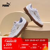 彪马（PUMA）经典复古透气小白鞋男女简约百搭休闲板鞋CARACAL 369863 白-金色-06 35.5 【尺码偏小】
