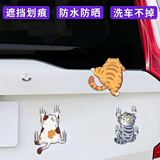 智骋汽车贴纸划痕遮挡遮盖贴画车身保险杠车门电动摩托车卡通个性创意