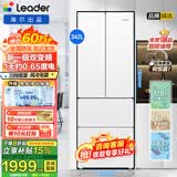 海尔出品冰箱342升双变频一级统帅Leader法式风冷无霜黑金净化多门大容量超薄嵌入式冰箱四开门 342升双变频黑金净化