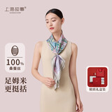 上海故事新款真丝丝巾100%桑蚕丝斜纹绸披肩送妈妈中秋节礼物生日礼物礼盒