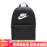 耐克NIKE双肩包中性电脑包旅行HERITAGE休闲包书包 DC4244-010黑中
