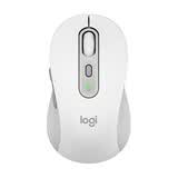 罗技（Logitech）M750M 通用版鼠标 无线鼠标 静音鼠标 对称鼠标 白色 带Logi Bolt USB接收器