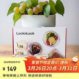 乐扣乐扣（LOCK&LOCK）耐热玻璃保鲜盒微波炉饭盒上班族便当盒学生水果饭菜餐盒6件套