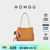 红谷包包女头层牛皮单肩斜挎包通勤气质手提包女士包 生日礼物送女友