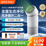 呼博士空气净化器除甲醛抗菌抗病毒除异味花粉过敏pm2.5二手烟过滤新房家用大风量循环扇 42102