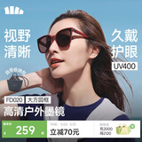 蕉下（beneunder）墨镜男女防晒太阳镜骑行眼镜开车墨镜方圆大框户外出游FD020