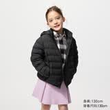 优衣库童装男女童PUFFTECH空气棉服可机洗连帽外套排骨棉服478123 478123/09黑色 110