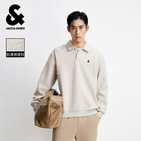 杰克·琼斯（JACK&JONES） 男装春季日常百搭肌理感提花针织宽松polo领潮流卫衣226133070