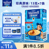 麦斯威尔（Maxwell House）经典原味速溶咖啡粉13g*7条 三合一冲饮 奶咖 0反式脂肪 固体饮料