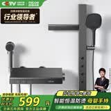 四季沐歌（MICOE）恒温分体肩喷背喷花洒套装M-A3036-1DA简易枪灰恒温花洒套装