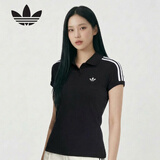 阿迪达斯（adidas）三叶草系列 女 3S POLO 短袖POLO KD7974 黑色 S