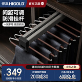 悍高（HIGOLD） 衣柜裤架拉篮柜架衣柜推拉西裤架顶装裤架 BV系列|顶装裤架-400柜-高级灰