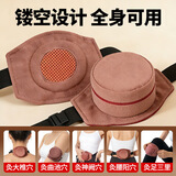 御道一联镂空铜艾灸盒随身灸家用滤烟艾灸罐几乎无烟艾炙盒防烫温灸包