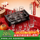 青苹果白酒杯分酒器套装 加厚玻璃一口杯品鉴小酒杯烈酒杯二两杯分酒壶