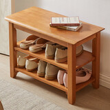 家逸实木换鞋凳北欧家用鞋凳式鞋柜进门口鞋架可坐穿鞋凳玄关试鞋凳子