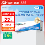 博士伦清朗一日透明隐形眼镜日抛5片高清水润进口125度