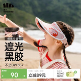 蕉下（beneunder）蕉下儿童防晒帽遮阳帽太阳帽子男童女童空顶帽户外帽草莓夹心