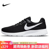 耐克NIKE女休闲鞋透气缓震TANJUN运动鞋DJ6257-004黑白37.5