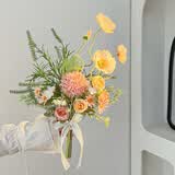 范爷家韩式领证小花束仿真花摆件小清新手捧花客厅玄关假花摆设拍照道具