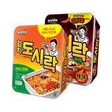 paldo八道方便面饭盒面泡菜+辣牛肉味86g*2盒韩国进口泡面碗面