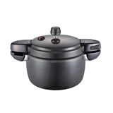 PN【黑色高压锅耐用不容易发黄的锅】韩国制造原装进口家用高压力锅 5.5L高压锅 22cm