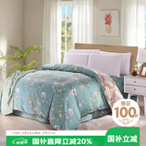 艾薇 A类被套单件被罩纯棉温馨磨毛全棉双人被套220*240cm  清馨花园