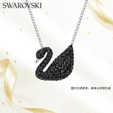 施华洛世奇（SWAROVSKI）SWAN 黑天鹅大号银链项链女送女朋友生日礼物女5347329