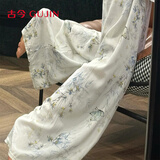 古今（GUJIN）绵绸睡裤家居裤遛弯裤轻薄透气可外穿时尚居家阔腿裤夏季空调裤