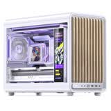 乔思伯（JONSBO）D33 WOOD版白色 MATX桌面机箱 (9风扇位/背插MATX主板/ATX/SFX电源/360冷排/435MM显卡限长/风道)