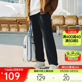 安踏加绒保暖运动裤男士卫裤春季针织户外跑步长裤休闲裤束脚收口